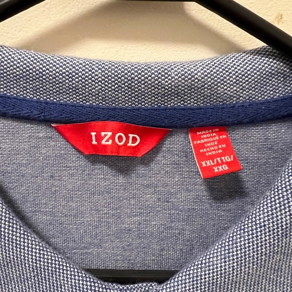 IZOD Men's Blue Polo Shirt - Picture 3 of 3